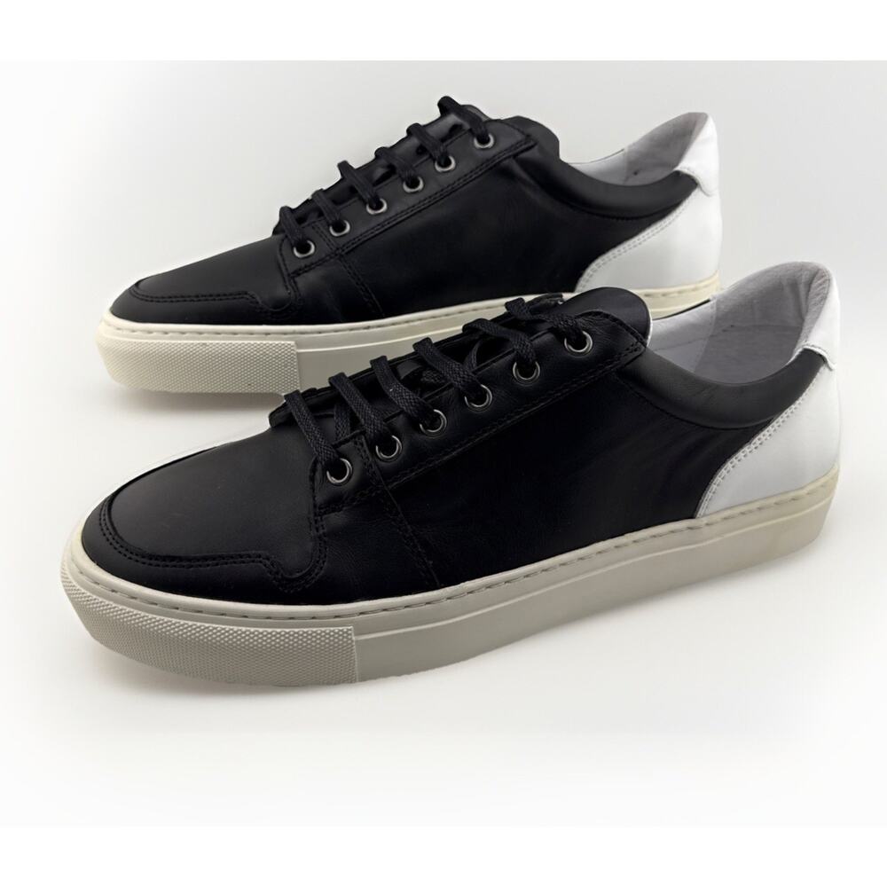 ALPHAKILO Men's‎ Grady Sneaker Black/White $295 High quality Size 10.5 NEW